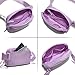 Belt Bag Fanny Pack Crossbody Bags for Women Two-Way Zip Closure Fashion Waist Packs with Adjustable Strap Gifts for Teenage Girls Sister Gifts Trend Stuff (Lavender)