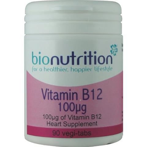 Bio Nutrition Vitamin B12 100µg : Healthy heart vitamin : 90 vegi-tabs Cover