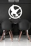 Hunger Games Mocking Jay Wall Art Sticker Decal Peel and Stick. White