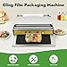 Hand Wrapping Machine, Commercial Heating Film Wrapper Machine, 17.8 Inch Width Wrap Film Dispenser, Food Wrap Dispenser for Meat Fruit Food Tray Packaging