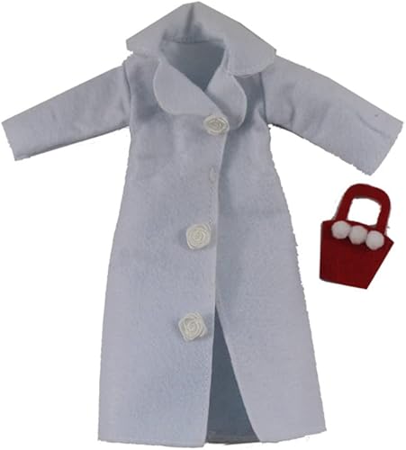 Miniatura 11 de Ropa de muñeca, 5 conjuntos de trajes de primavera pantalones cortavientos sombrero para muñecas de 11.5 pulgadas, accesorios estilo aleatorio (A)