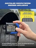 MICHELIN Reifendruckprüfer digital Luftdruckprüfer mit Profiltiefenmesser präzise Reifen Druck messen Auto Motorrad Fahrrad Wohnmobil Wohnwagen kompakt Reifenprofilmesser – Ansicht 5