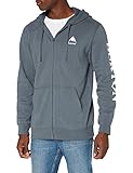 burton hoodie damen Siebdrucklogos Burton Herren Hoodie Elite, Dark Slate, L, 21381101020