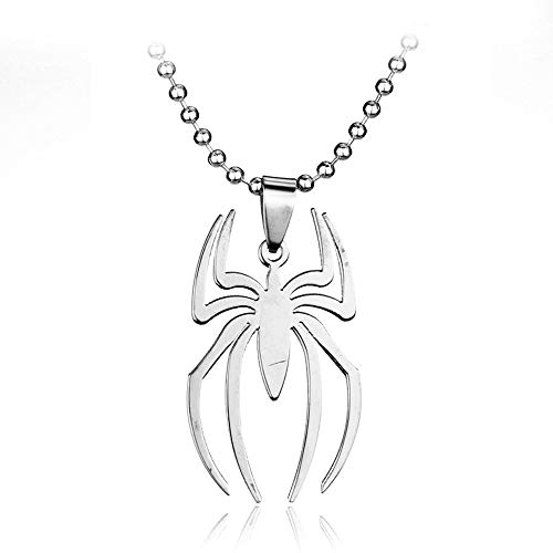 Spider Pendant Necklace Lightweight Surgical Stainless Steel Charm Spider Clavicle Necklace
