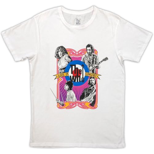 T-shirt The Who In Concert avec imprimé cible rétro graphique