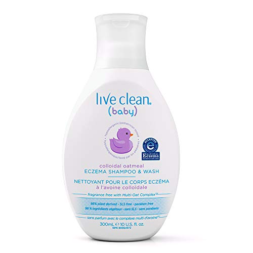 Live Clean Baby Colloidal Oatmeal Eczema Shampoo & Wash, 300 mL