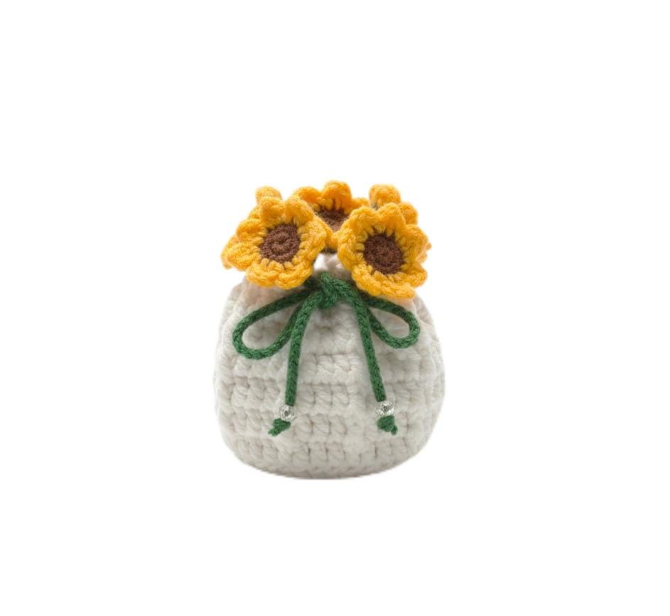 Crochet Sunflower Potli Bag for Styling | Perfect for Daily Use | Thoughtful Gift for Her-picture-42