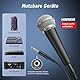 TONOR Dynamisches Gesangsmikrofon mit integriertem Poppfilter, XLR Mikrofon Handheld Microphone mit Rauschunterdrückung, 6,35 mm XLR-Ausgang für Gesang Bühne Aufnahme Karaoke Maschine, D58 Schwarz