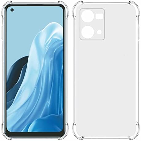 USTIYA Case for Reno 7 (No for 5G) / Oppo F21 Pro Clear TPU Four Corners Protective Cover Transparent Soft funda