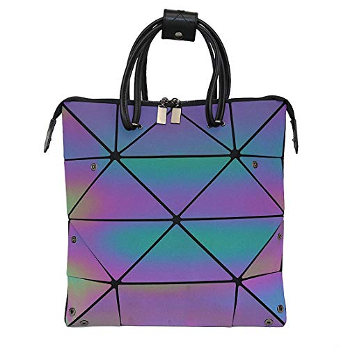 Bolso Tote Geométrico Luminoso Holográfico para Mujer miniatura 2