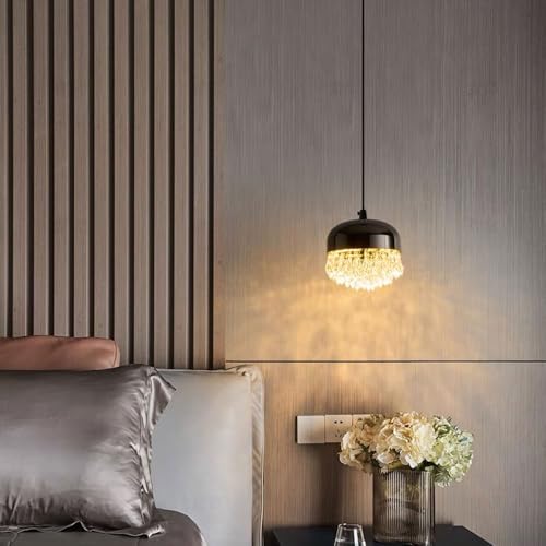 Tête de lit de chambre minimaliste moderne avec ligne suspendue - 4