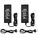 LEDMO 2 pièces Adaptateur Alimentation 12V 5A Transformateurs 60W Pour LED Bande SMD 5050/3528/2538 Chargeur pour PC Portable,LCD TFT Monitors, DVD, TVs etc.