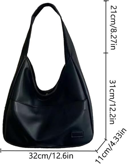 Ooomay Bag, Ooomay Maya Shoulder Bags, Vegan Leather Trendy Soft Tote Bags, Large Capacity, Waterproof, For Daily Use2