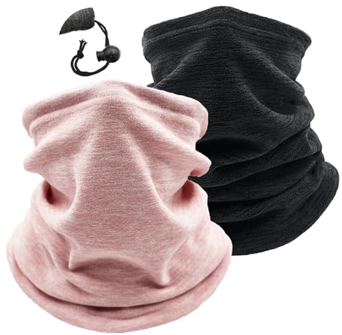 Beurlike 2 Pack Winter Neck Warmer Gaiter Ski Fleece Warm Windpro...