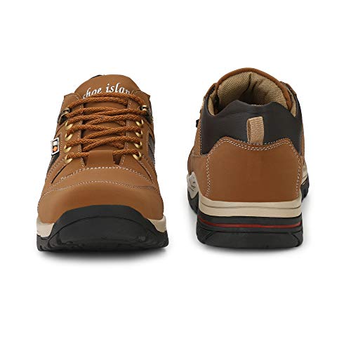 Image of Shoe Island Solid Black Premium Leatherette Ankle Length Casual Boots for Men