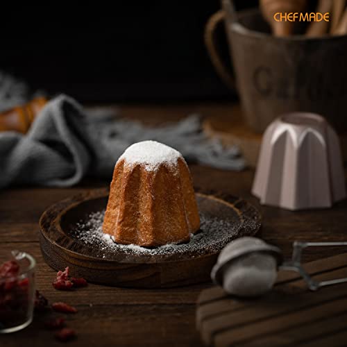 CHEFMADE Small Octagonal Pandoros Cake Mould - 3 Inch Non-Stick Bakeware Set for Oven & Instant Pot (Champagne Gold, 4 Pcs) - Image 3