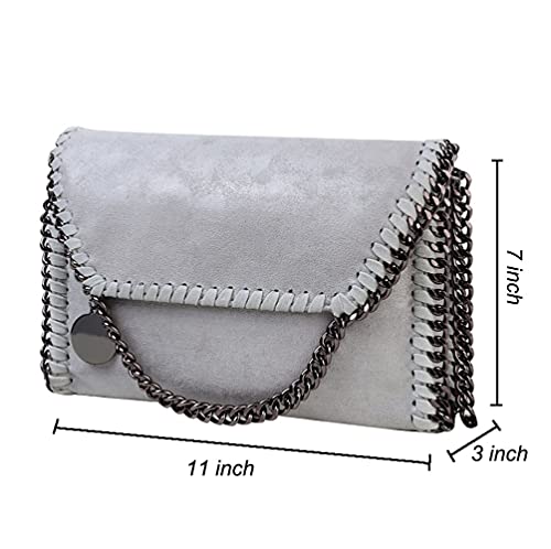 Image of Beatfull Designer Chain Shoulder Purse for Women Soft Leather Quilted Clucth Fashion Message Crossbody bag