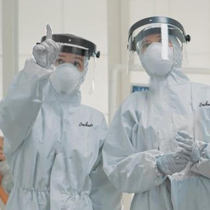 Professional Hazmat Suit Kit - Full Body hazmat suits disposable Coveralls with Hood & Reinforced Zipper Heavy Duty - Image 3