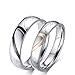 ANAZOZ Alliance Homme Femme Real Love Engraved Acier Inoxydable Puzzle Bague de Mariage pour Deux Amour Cœur Femme Taille 57 & Homme Taille 70