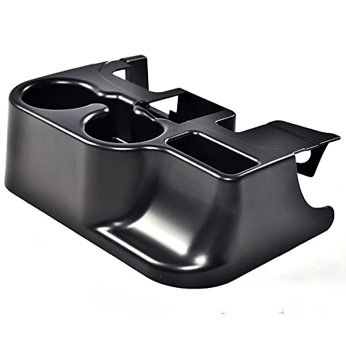 G-PLUS Center Console Cup Holder Compatible with 2003-2012 Dodge Ram 1500 2500 3500 (Non-Sport Interior Package, Non-Laramie) Matte Black ABS