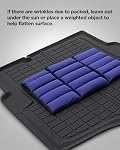 Car Floor Mats Compatible for Chevy Cruze 2016-2019 (Sedan and Spare Tire Version Only) Cargo Liners Heavy Duty Front Rear Rows Waterproof 3D Anti-Slip Rubber TPE for Chevrolet Cruze Accessories