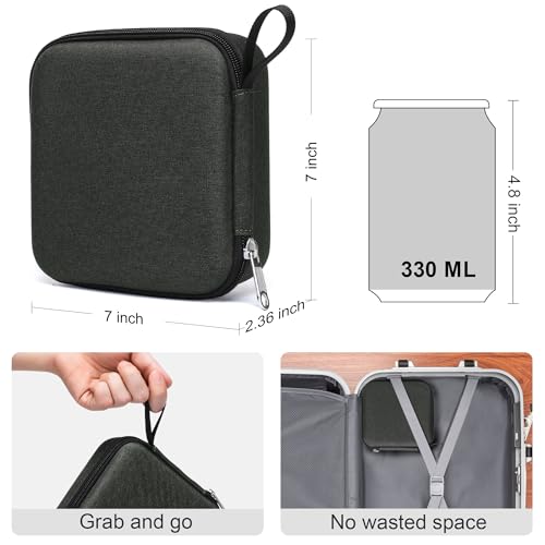 Image of Bukere Travel Sunglasses Organizer Case Adjustable Slot For Multiple Eyeglasses Hard-shell Portable Storage Box for Men Women