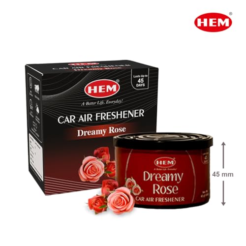 Hem Car Air Freshener | Natural Car Perfume | Refreshing & Long-Lasting Fragrance | Easy to Use & Compact Design that Perfectly Fits | Ideal for On-the-Go Air Freshening (Pack of 2, Dreamy Rose) — view 2