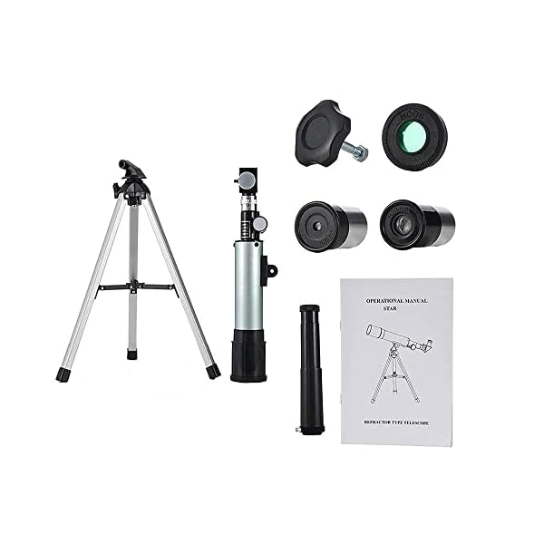 JYCCH Teleskop für Erwachsene, Kinder, Anfänger, 50-mm-Blende, Bak4-Prisma, FMC-Linsenteleskop für Astronomie, 360-mm… – Bild 7