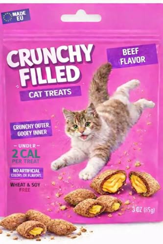 Calming Cat Treats for Indoor Cats – Crunchy Pillow Bites