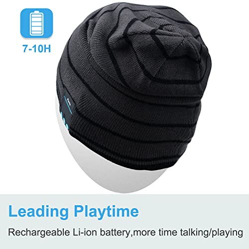 Rotibox MZ-LY-BB006-HUI1 Bluetooth Beanie Hat Wireless Headphone For Outdoor Sports Xmas Gifts thumb #3