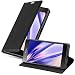Produktbild Cadorabo Hülle kompatibel mit Sony Xperia Z5 aus Premium Kunst Leder Flip Klappbare Stoßfeste Magnetische [Standfunktion] [Kartenfächern] Cover Hülle für Sony Xperia Z5 Tasche in Schwarz