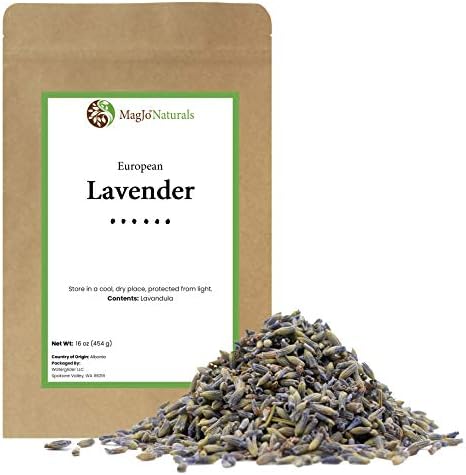 MagJo Naturals European Lavender Flowers (Extra Grade) - 100% Raw From Europe - 1 pound