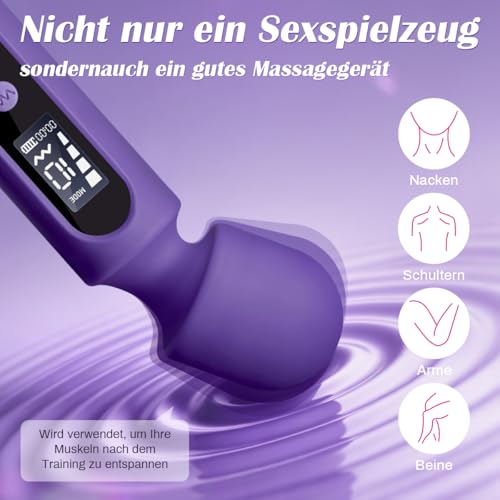 Vibratorensets für Frauen mit 3-Anlagen, G punkt Vibration Klitoris Stimulator+Dildo+Penis Vibrator+Massagestab mit 10 Vibrationsmodi 4 Frequenzen, Sex Spielzeug für die Paare Frau, App-Steuerung