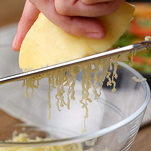 Cheese Grater & Lemon Zester - Graters For Kitchen，Excellent Pro Zester Grater With Soft Grip Handle，Razor Sharp Stainless Steel Blade + Protective Cover + Cleaning Brush, Dishwasher Safe. #TOP6