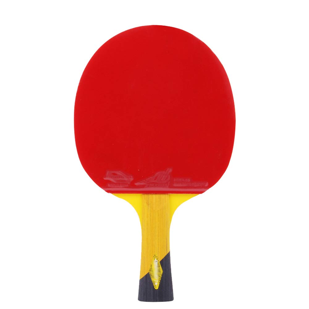 Set da Ping Pong, Racchetta da Ping Pong avanzata, 7 Strati di Legno Puro, Racchetta da Ping Pong Professionale a 7 Stelle, attività Indoor e Outdoor/Racchetta Singola/Manico Corto