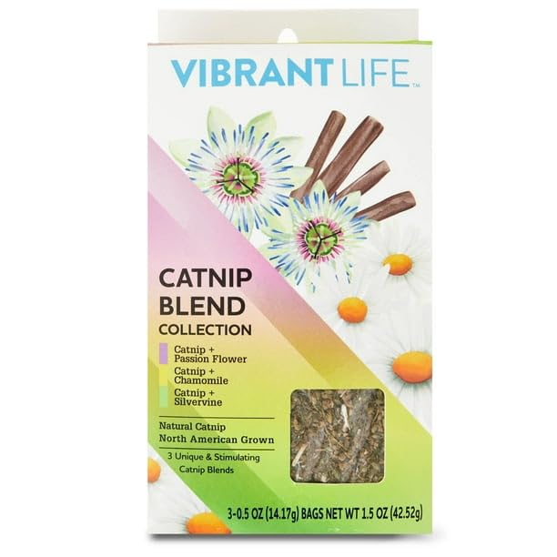 Catnip Blends Collection, 0.5 Oz, 3 Pack, Variety, Enhance Your Cats Play Time, Fun and Stress-Relieving Blend Catnip + Silvervine