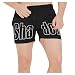 Produktbild Herren Shorts Sports Elastische Taille Bermuda Cargo Fashion Freizeit Bequeme Sport klassischen Farben Strand Surf (S,Schwarz)