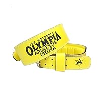 Amazon | パワーベルト 刺繍 本革 トレーニングベルト 筋トレ ウエイト