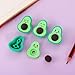 12pc Cute Avocado Shaped Eraser Creative Fruit Shaped Student Eraser-Avocado Shaped Rubber