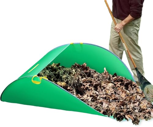 Cozioz Portable Pop-Up Leaf Collector Bags – Foldable, Reusable Yard and Garden Tools for Easy Leaf Pickup and Lawn Trash Disposal