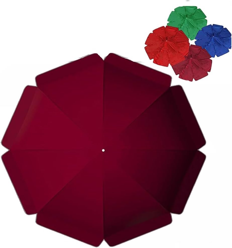 Toile de rechange pour parasol de terrasse bordeaux 240cm pour repas et ombrage de jardin