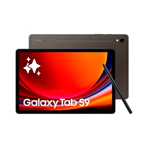 Samsung Galaxy Tab S9 Tablette avec Galaxy AI, Android, 11" 128Go de Stockage, Lecteur MicroSD, Wifi, S Pen Inclus, Anthracite, Exclusivité Amazon Version FR