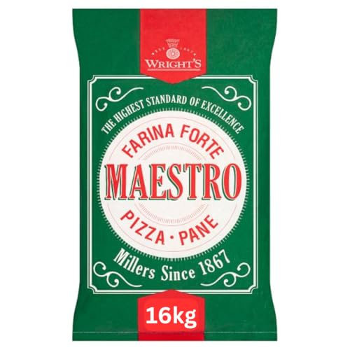 Wrights Professional Pizza and Bread Flour 16kg bag - Wright's Farina Forte Maestro Pizza - Pane (16kg Pizza - Pane)