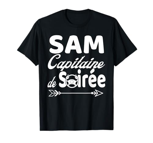 Photo de SAM Capitaine de Soirée Sans Alcool Sobriété Apéro Réveillon T-Shirt
