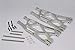 Aluminum Front or Rear Lower Arms for Traxxas 1/5 XMAXX X-MAXX 7729-1pr Set Silver