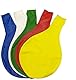 CHSYOO 5 x Durchmesser 90cm, Riese Luftballon Latex riesige Ballon rund gross Dekoration für Hochzeit Geburtstag Taufe Babyparty Kinder Party Festival, weiß gelb rot blau grün
