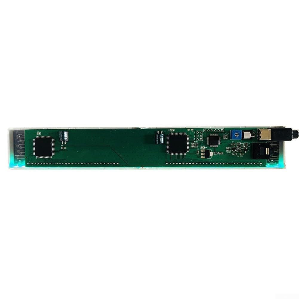 LED-Audio-Display-Modul, Zweik-Mikrofon und 3,5-mm-Eingang für Umgebungsbeleuchtung, Dekoration, Audio-Nachrüstung, 215 mm x 33 mm x 16 mm, 20 Hz - 25 kHz