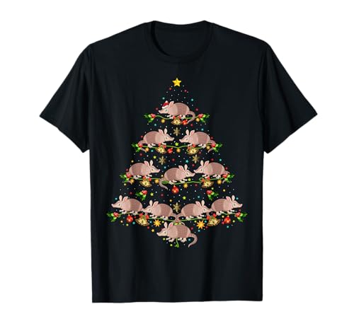 Armadillos Christmas Tree Gift Funny Christmas Armadillo T-Shirt