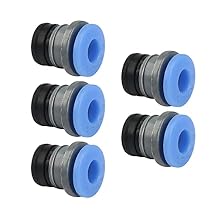 3D Printer Extruder Parts Bowde ECAS04 Teflo Pneumatic Fitting Straight Quick in Print Extruder Embedded Collet Clips for PTFE for DIY Voro Project or Other Tube PTFE BCZAMD-5Pcs