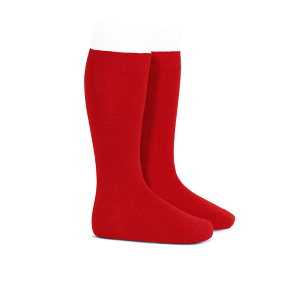 LE11-Kids Boys Mens Football Socks Plain Rugby Hockey Soccer Sports School PE Socks (RED, UK 6-11 (LARGE))
